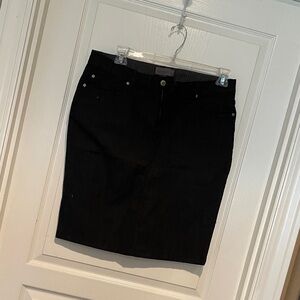 Classic Black Women's Jean Stretch Pencil Skirt